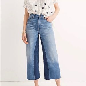 Madewell wide leg crop jean